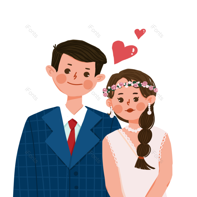 卡通图片,浪漫元素,素材PNG,人物免抠素材